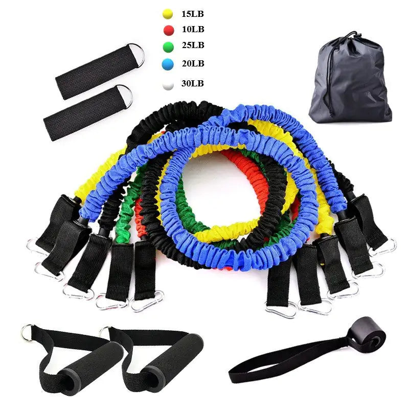 Resistance Band Set – 5 Levels (10–30 lbs)