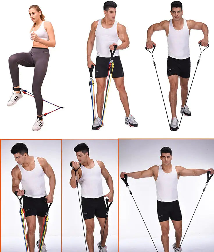 Resistance Band Set – 5 Levels (10–30 lbs)
