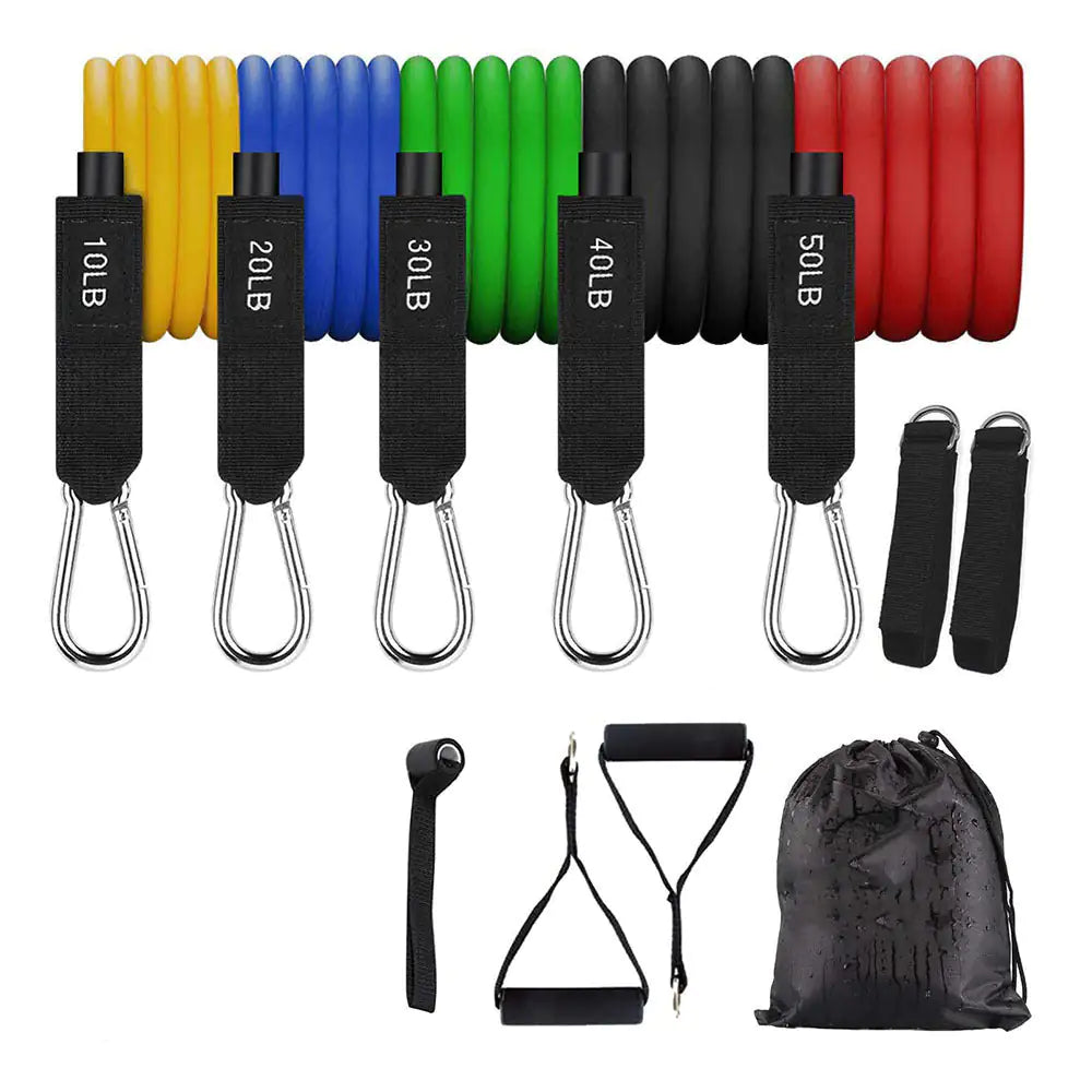 Resistance Band Set – 5 Levels (10–30 lbs)
